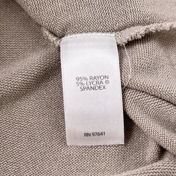 J Jill Wearever Collection Lightweight Button Up Beige 3/4 Sleeve Cardigan Sz XS - Picture 6 of 8